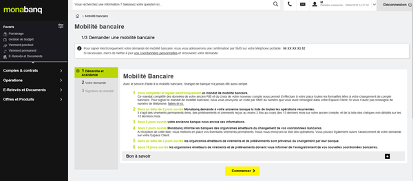 Mobilité bancaire
