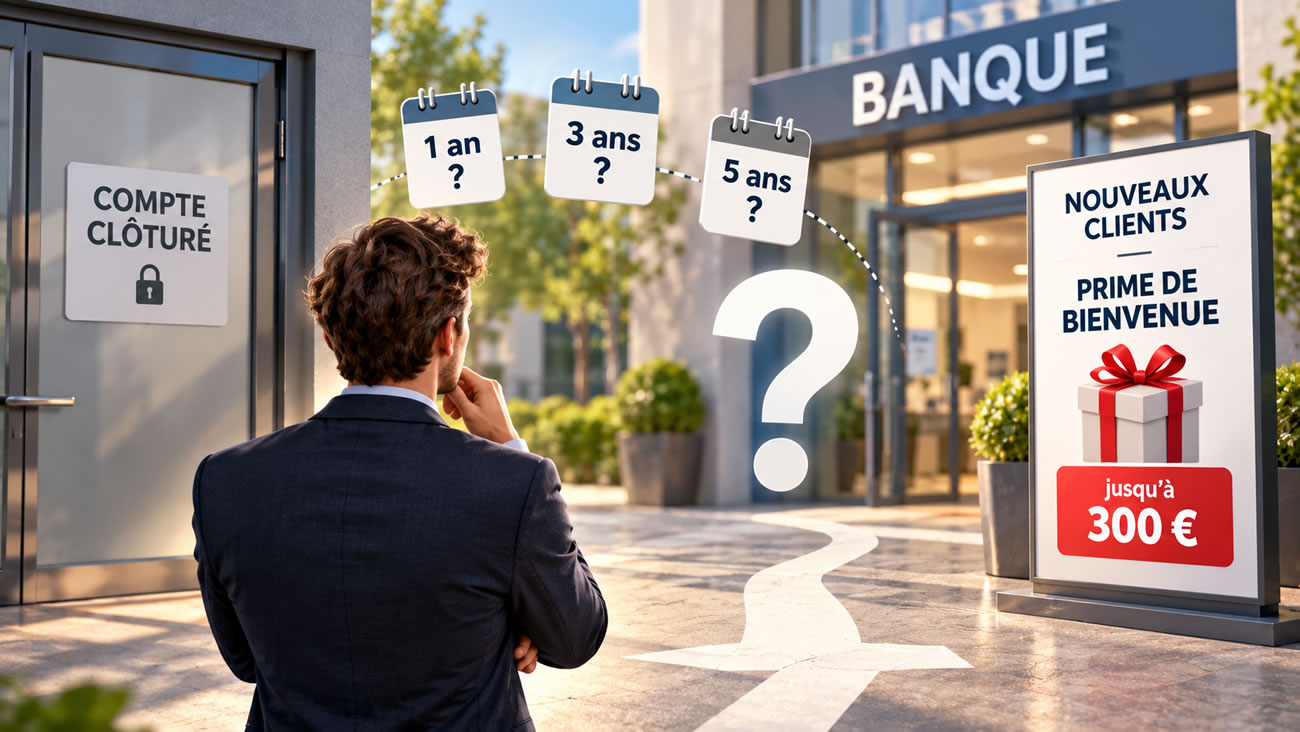 Banque, prime de bienvenue : quel délai faut-il respecter afin d'être considéré comme un nouveau client ? Banque, prime de bienvenue : quel délai faut-il respecter afin d'être considéré comme un nouveau client ?
