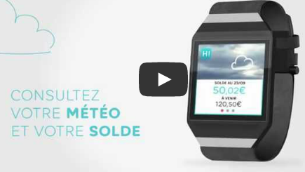 Les infos de votre compte bancaire sur votre montre connectée...