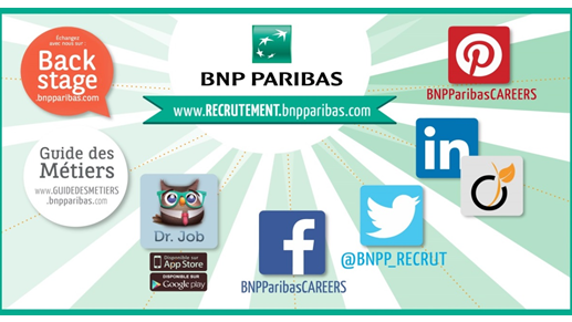@bnpp_recrut : Avec Hello Job !, Hello Bank ! recrute sur Twitter 100 Conseillers Clientèle en CDI à Lille et à Paris ce jour, de 9h30 à 17h30