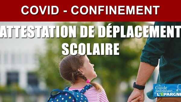 Justificatif de déplacement pour emmener/ramener les enfants de l'école