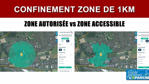 Confinement : comment délimiter facilement sa zone autorisée et accessible de 1km autour de son domicile ?