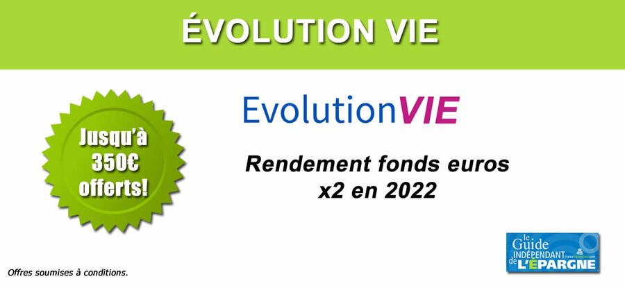 Assurance-vie : Rendement Premium Avril 2022 sur Évolution Vie, une unité de compte donnant droit au bonus de rendement 2022, à saisir avant le 31 mai 2022