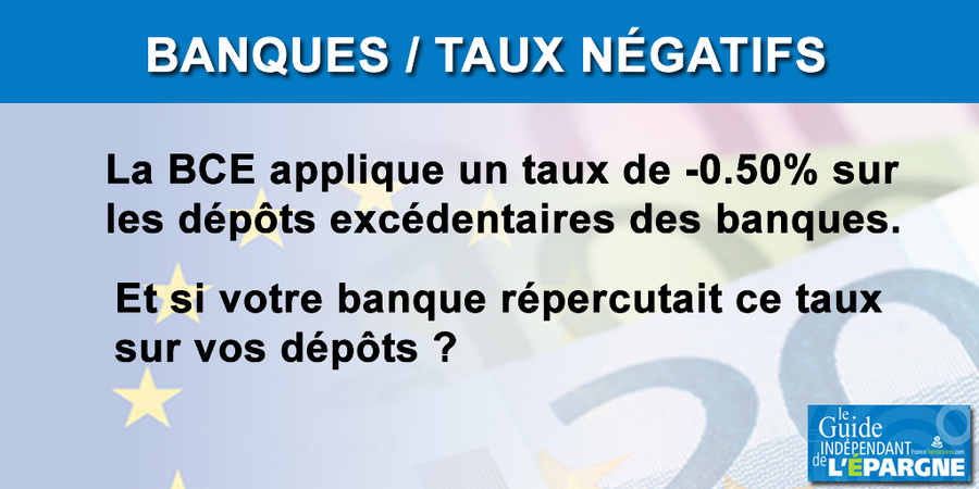 Taux négatifs : vos liquidités ne devraient pas en souffrir, assure la Banque de France